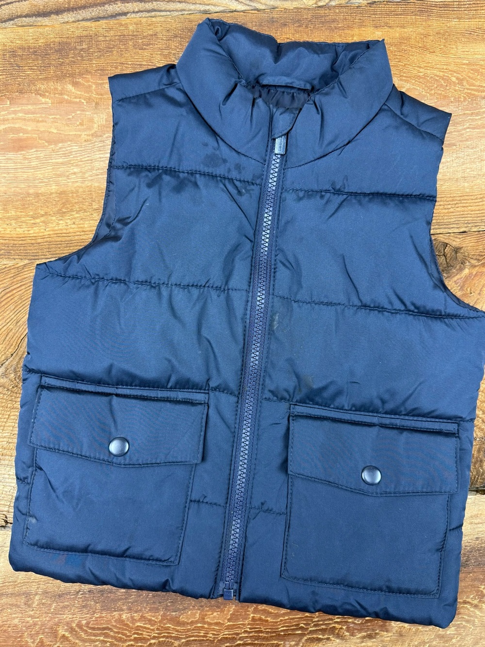 Old Navy Boys Navy Quilted Puffer Vest